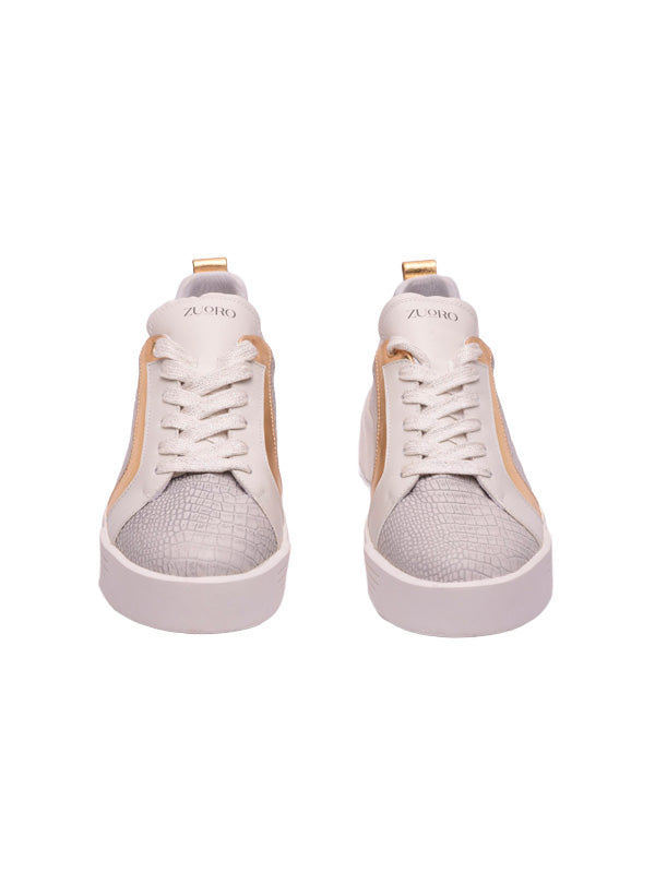 TENIS GRIS ORO
